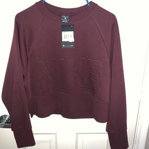 Nike dri-fit sweatshirt women's crew long sleeve